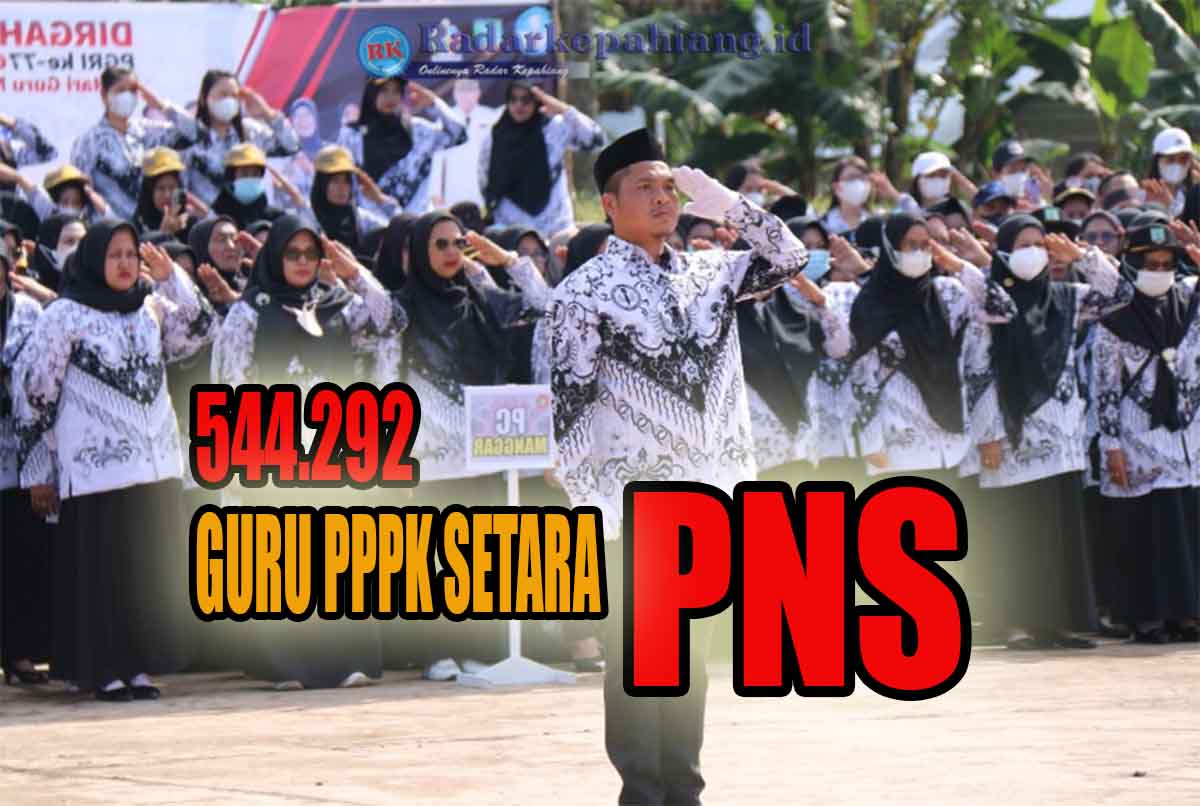 Sebanyak 544.292 Guru PPPK Akhirnya Setara PNS, Kontrak Guru PPPK Dihapuskan Menjadi Sousinya!