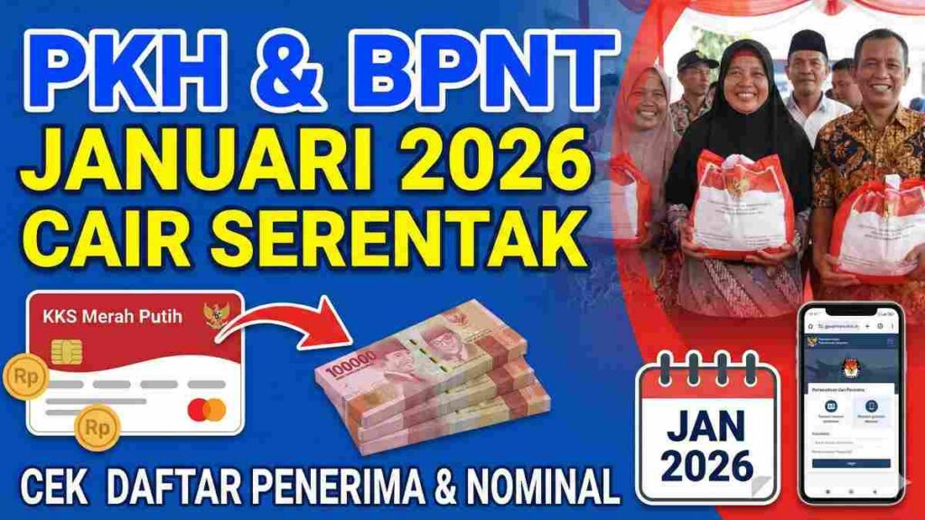 Bansos PKH dan BPNT Cair di Januari 2026, Ini Cara Cek Daftar Penerima