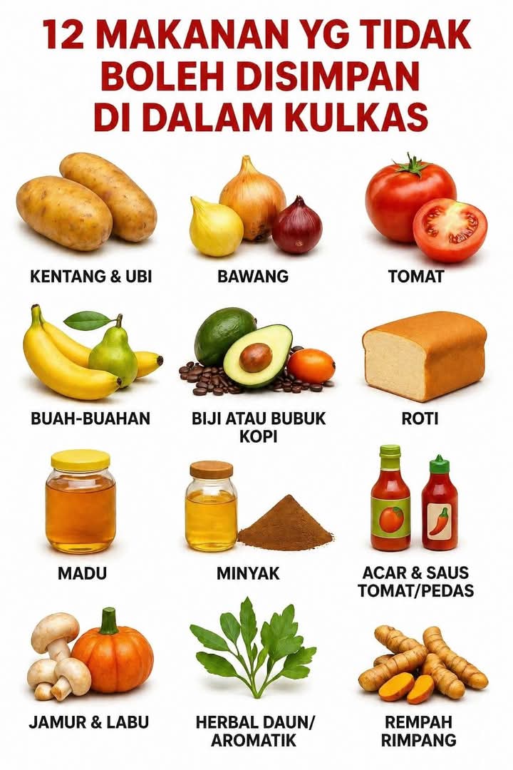 Cepat Rusak, Makanan Ini Sebaiknya Tidak Masuk Kulkas