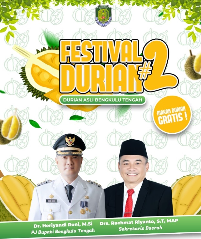 Serunya Festival Durian di Bengkulu Tengah, Pecinta Durian Wajib Hadir!
