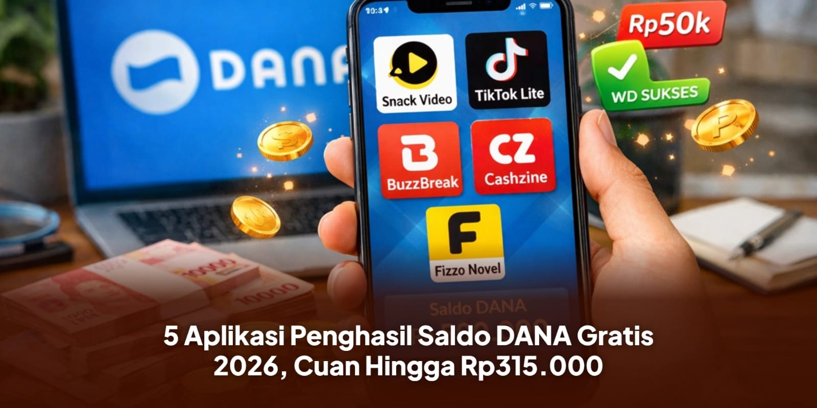 Cuan Hingga Rp315.000, Ini 5 Aplikasi Penghasil Saldo DANA Gratis 2026!