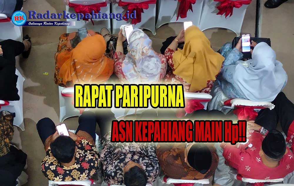 Banyak Kursi Tak Berpenghuni, ASN Kepahiang Sibuk Main Hp Saat Pidato Kenegaraan, Windra: Saya Tegur!