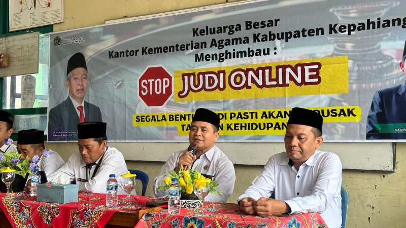 Gegara Judi Online, Kemenag Kepahiang Sasar Pelajar dan Pegawai MAN 2 Kepahiang