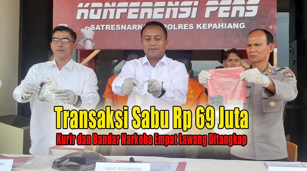 Bawa Sabu Senilai Rp 69 Juta, Kurir dan Bandar Narkoba Empat Lawang Ditangkap Polres Kepahiang! 