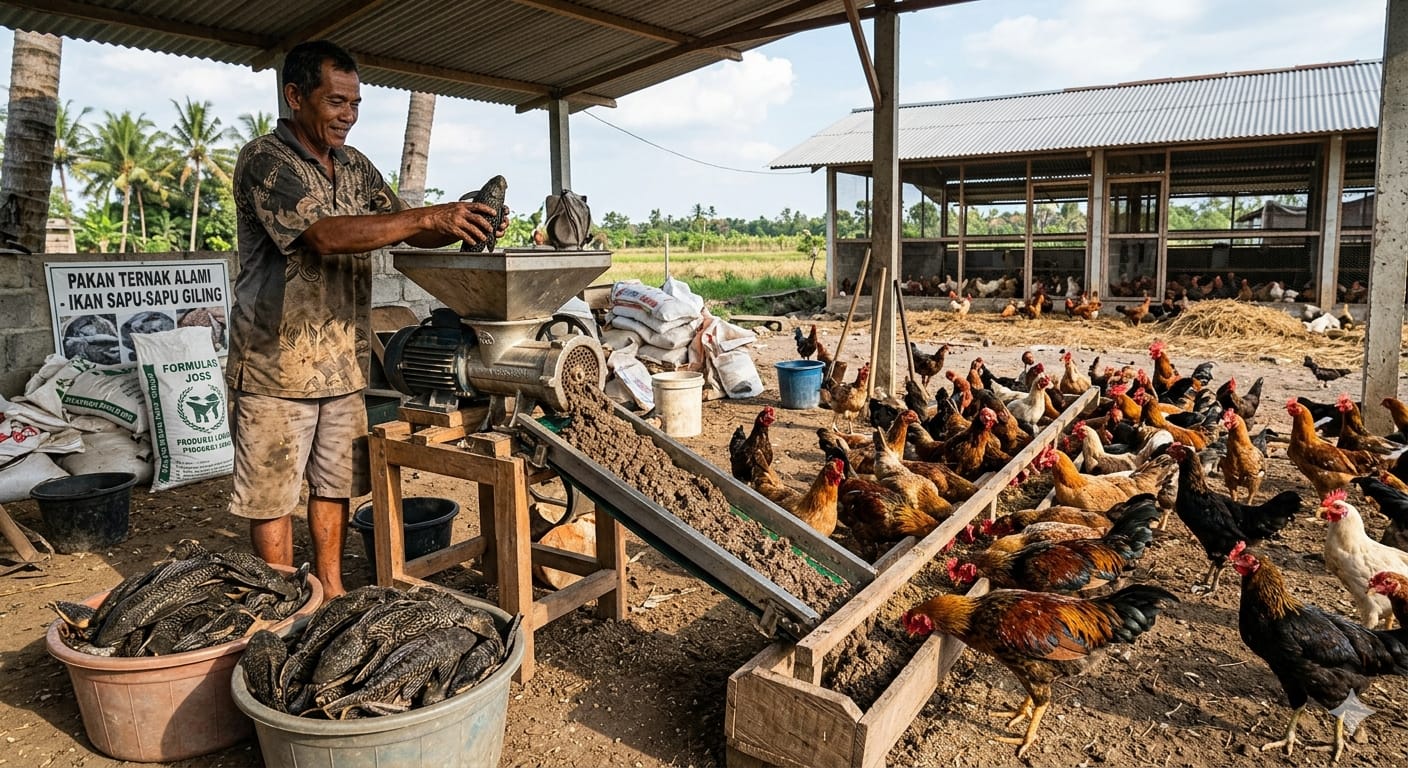 Kualitas Tinggi dan Bernilai Ekonomis, Cara Mengolah Ikan Sapu-sapu Jadi Pakan Ternak