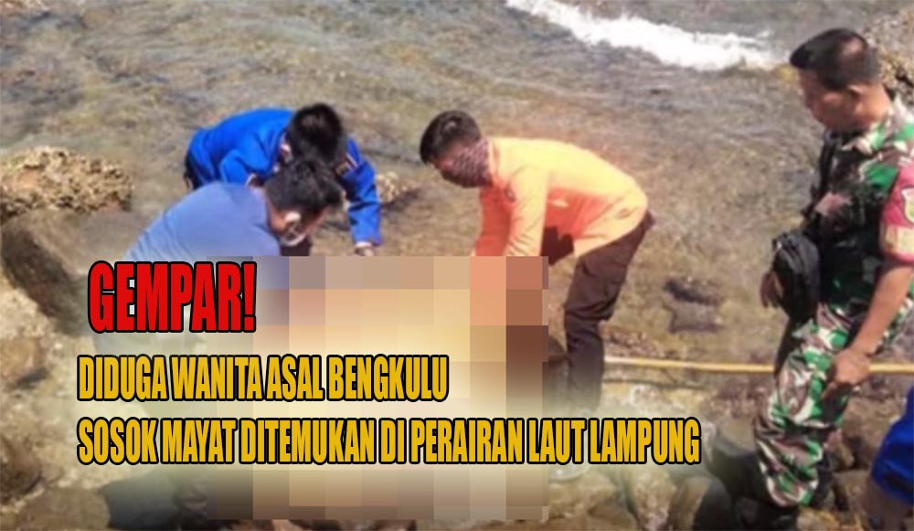 GEMPAR! Diduga Wanita Asal Bengkulu Ditemukan Tewas Mengapung di Perairan Laut Lampung
