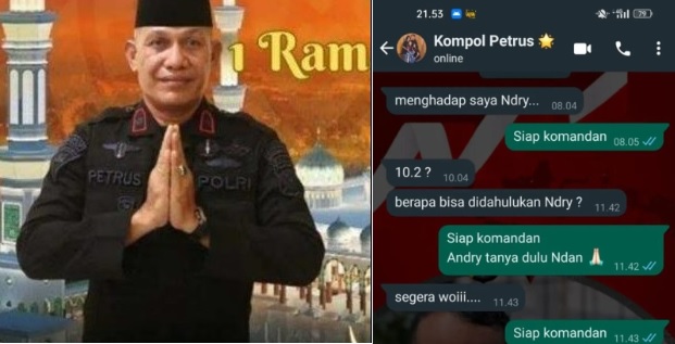 Peras Brimob Andry, Komandan Batalyon Pelopor B Brimob Dicopot Polda Riau