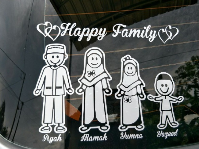 WASPADA! Ternyata Stiker Happy Family di Mobil Dapat Memicu Tindak Kriminal? Ini Penjelasanya!