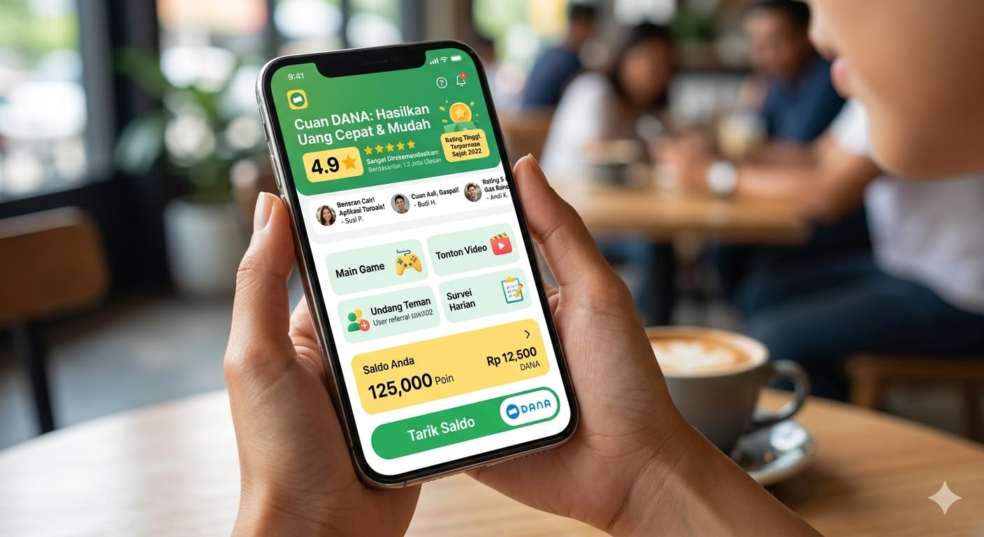 Raih Rating Tinggi di Platform Resmi, Ini Aplikasi Penghasil Saldo DANA