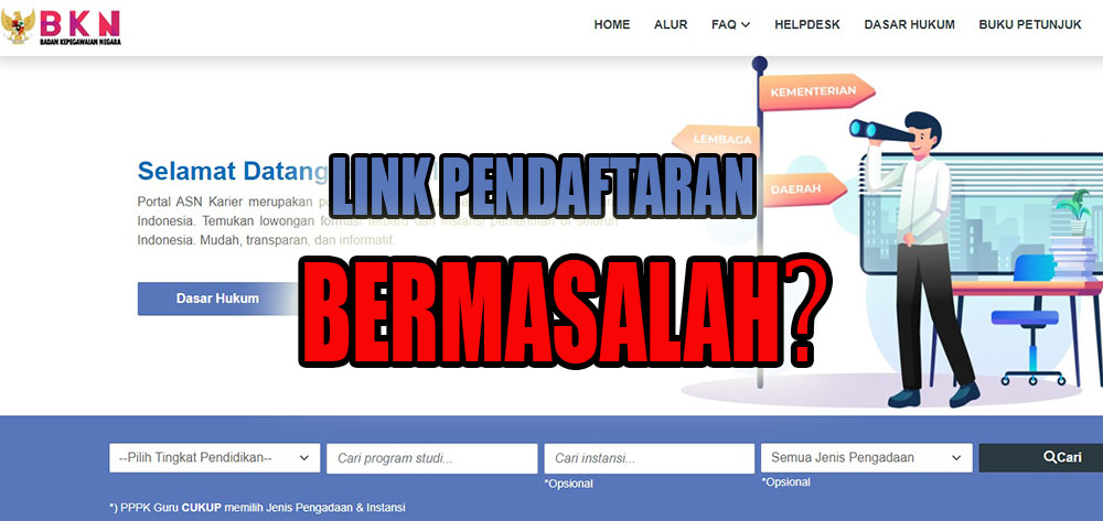 Link Pendaftaran SSCASN 2023 Tidak Bisa Diakses, Peserta Seleksi PPPK 2023 Simak Penjelasan BKDPSDM Kepahiang!