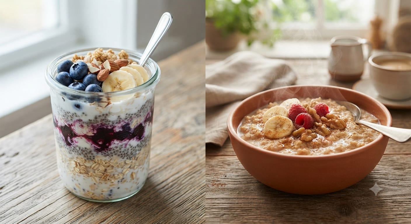 Mana yang Lebih Sehat untuk Sarapan, Overnight Oats vs Oatmeal Hangat