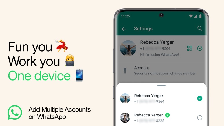 WhatsApp Memperkenalkan Fitur Multiple Accounts Pengguna, 1 HP Bisa 2 Akun WhatsApp!