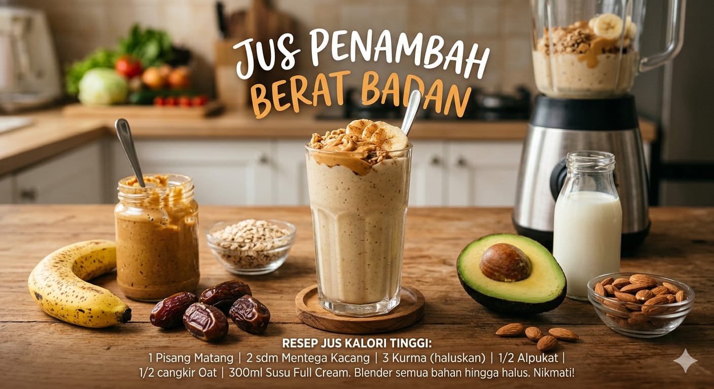 Sehat dan Enak, Ini Resep Jus untuk Menambah Berat Badan