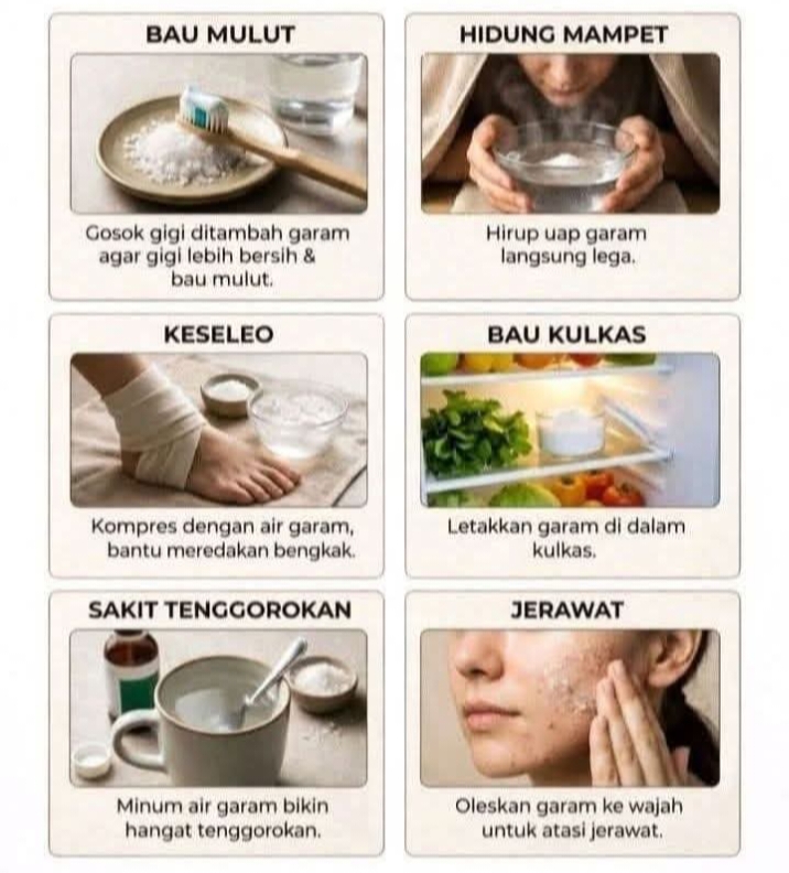 Bukan Cuma Penyedap Masakan, Ini Manfaat Lain Garam yang Jarang Orang Tahu 