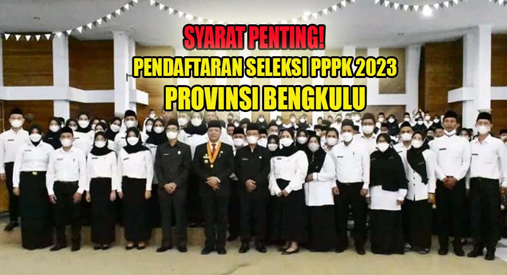 PENTING! Peserta Seleksi PPPK 2023 Provinsi Bengkulu Wajib Penuhi Syarat Pendaftaran PPPK Ini!