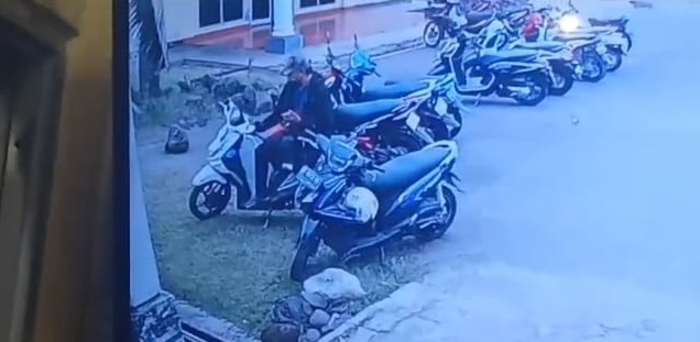 Motor Cleaning Service RSUD Kepahiang Raib Diembat Pelaku Curanmor, Wajahnya Terekam CCTv! 