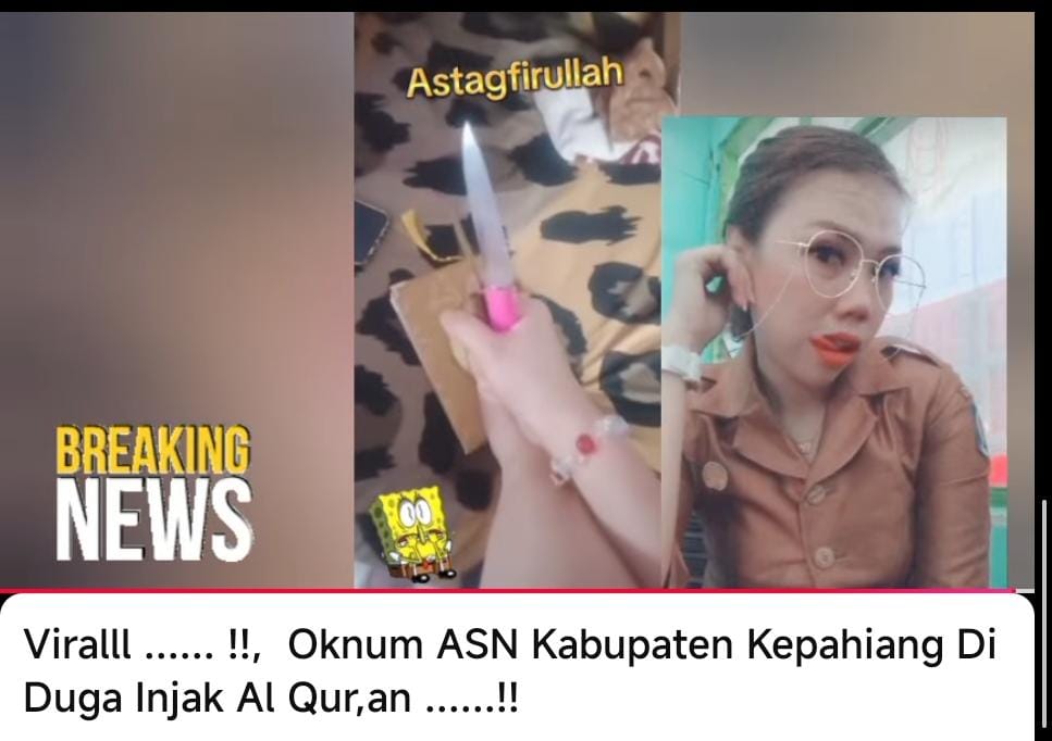 Viral! ASN Pemkab Kepahiang Diduga Injak Al-Qur'an, Sekda Instruksikan Inspektorat Telusuri Identitasnya