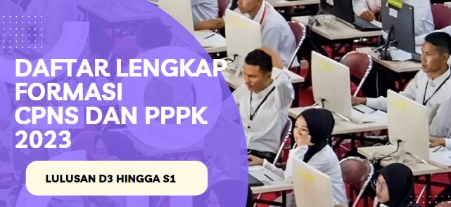 Pendaftaran CPNS dan PPPK 2023 Segera Ditutup, Berikut 10 Formasi CPNS dan PPPK 2023 Lulusan D3 hingga S1