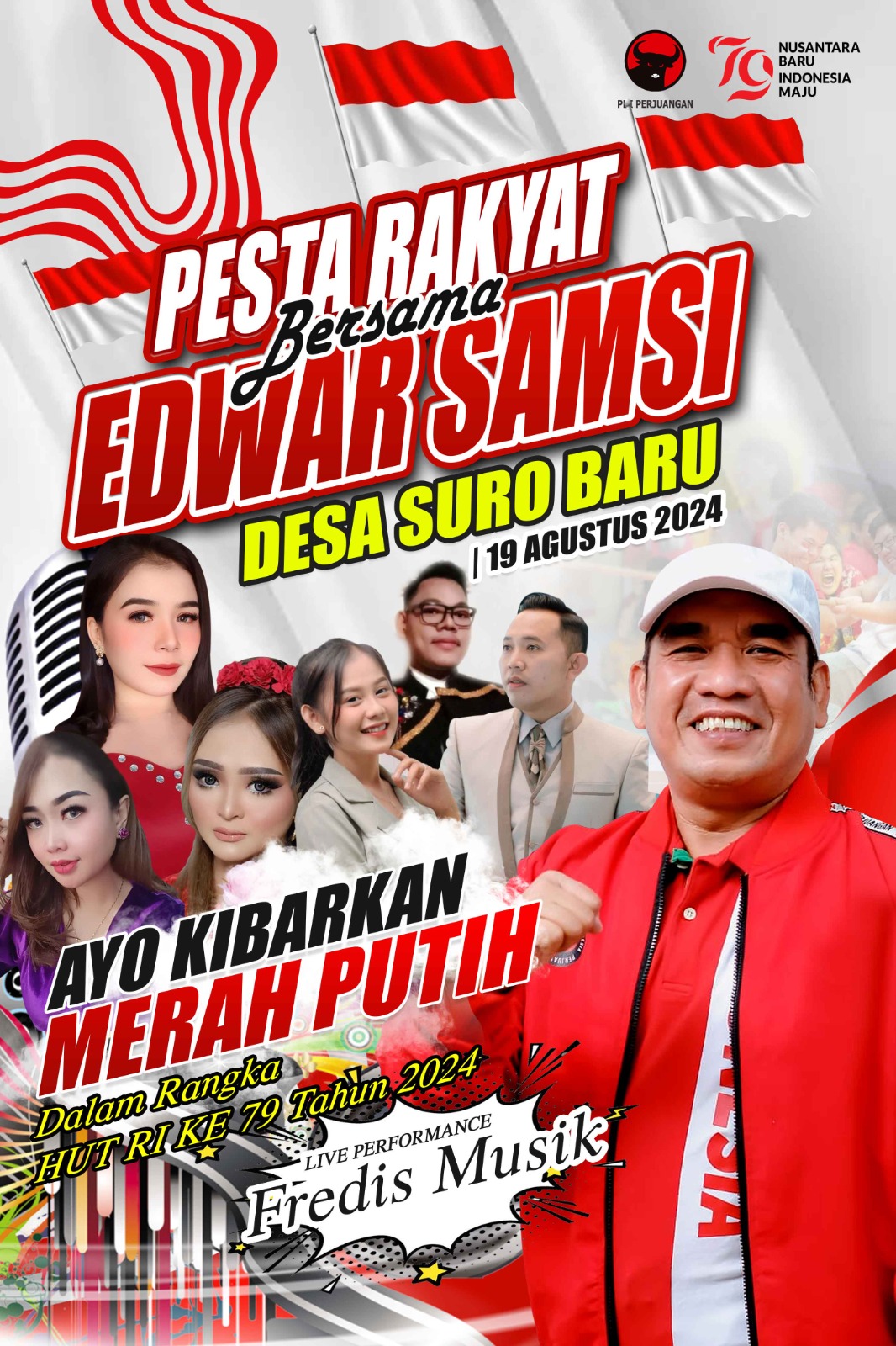 Meriahkan HUT RI Ke 79 dan Hibur Masyarakat dengan Pesta Rakyat!