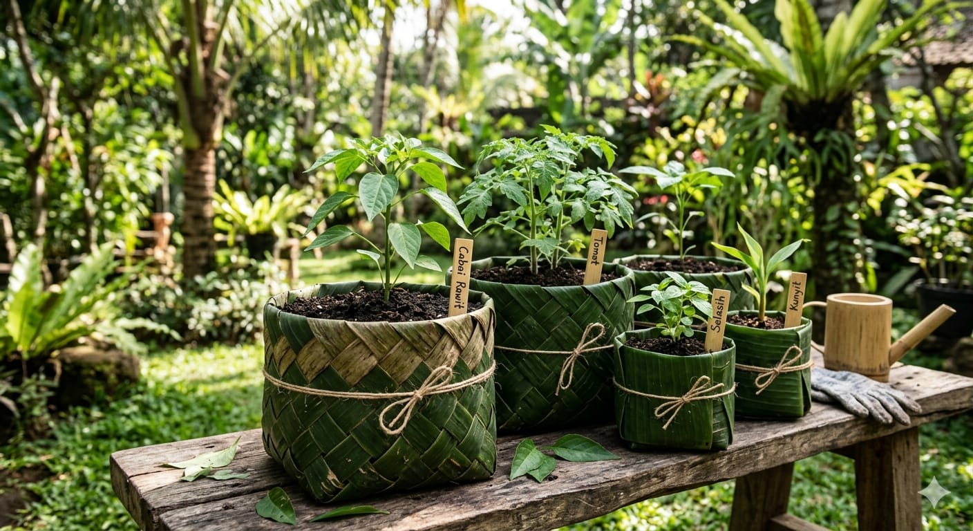 Langkah Hemat dan Ramah Lingkungan, Ini Cara Buat Polybag dari Daun Pisang