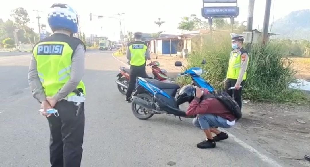 Diduga Gara-gara Polisi, Jalan Kepahiang - Curup Sepi