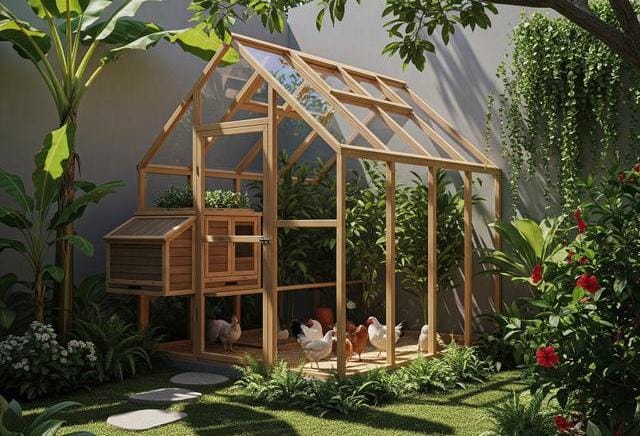 Menyatu Dengan Taman Rumah, Ini 5  Desain Kandang Ayam Estetik