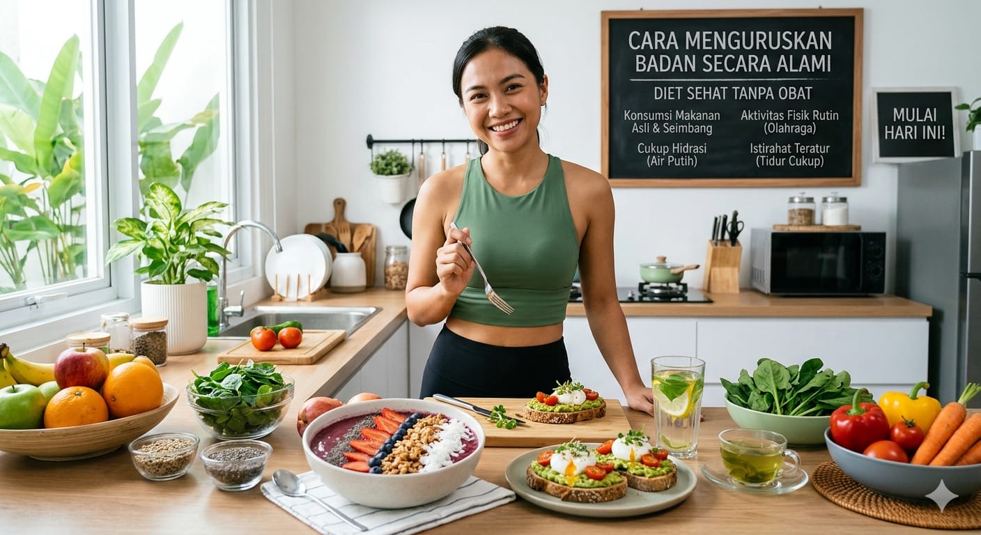 Diet Sehat Tanpa Obat, Begini Cara Menguruskan Badan Secara Alami