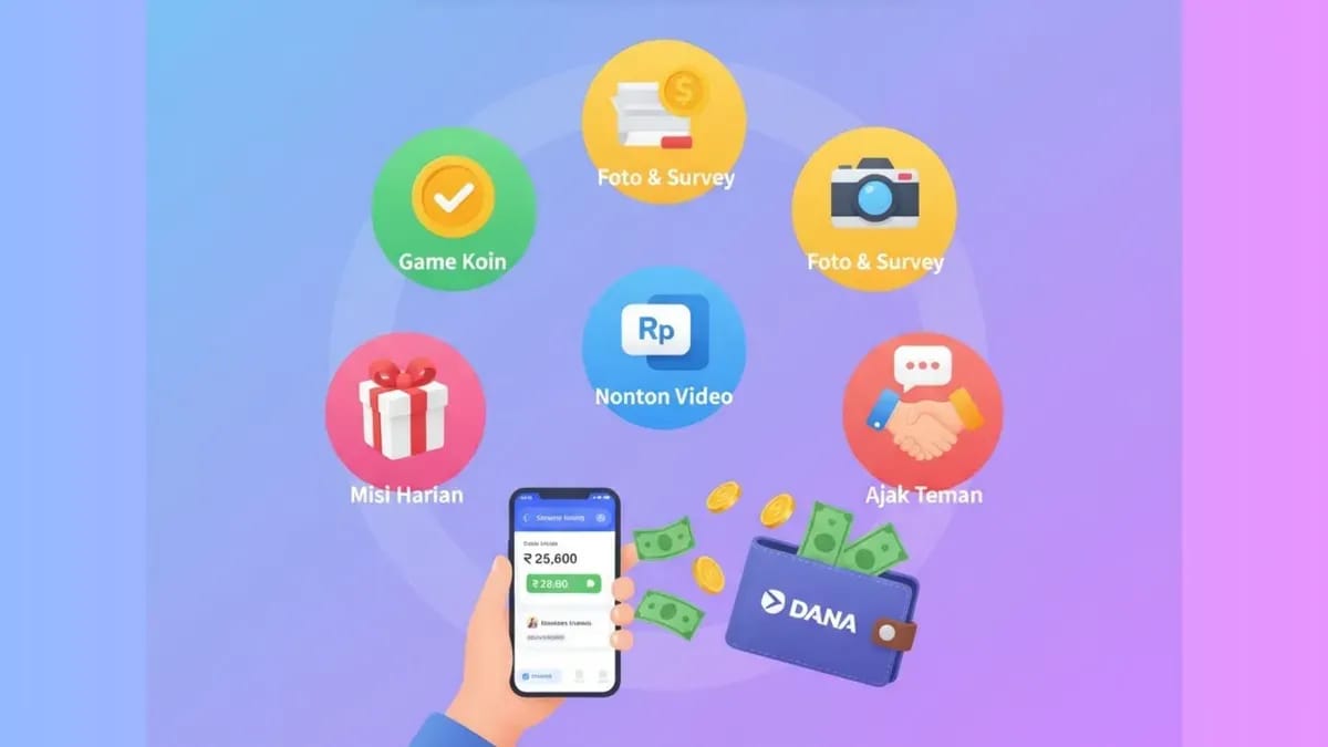 Cukup dengan Aplikasi Penghasil Uang Saja, Cara Gampang Dapat Saldo DANA Rp124.000