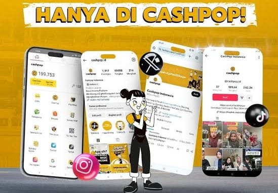 Saldo DANA Gratis dari CashPop, Aplikasi Penghasil Uang Cuma dari Main HP!