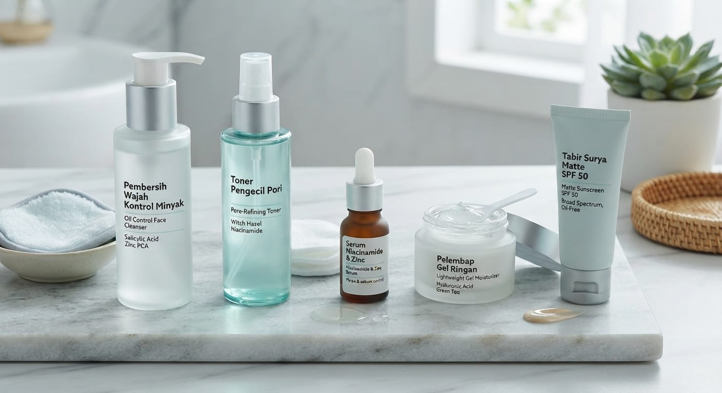 Kulit Wajah Berminyak, Ini 5 Rekomendasi Skincare!