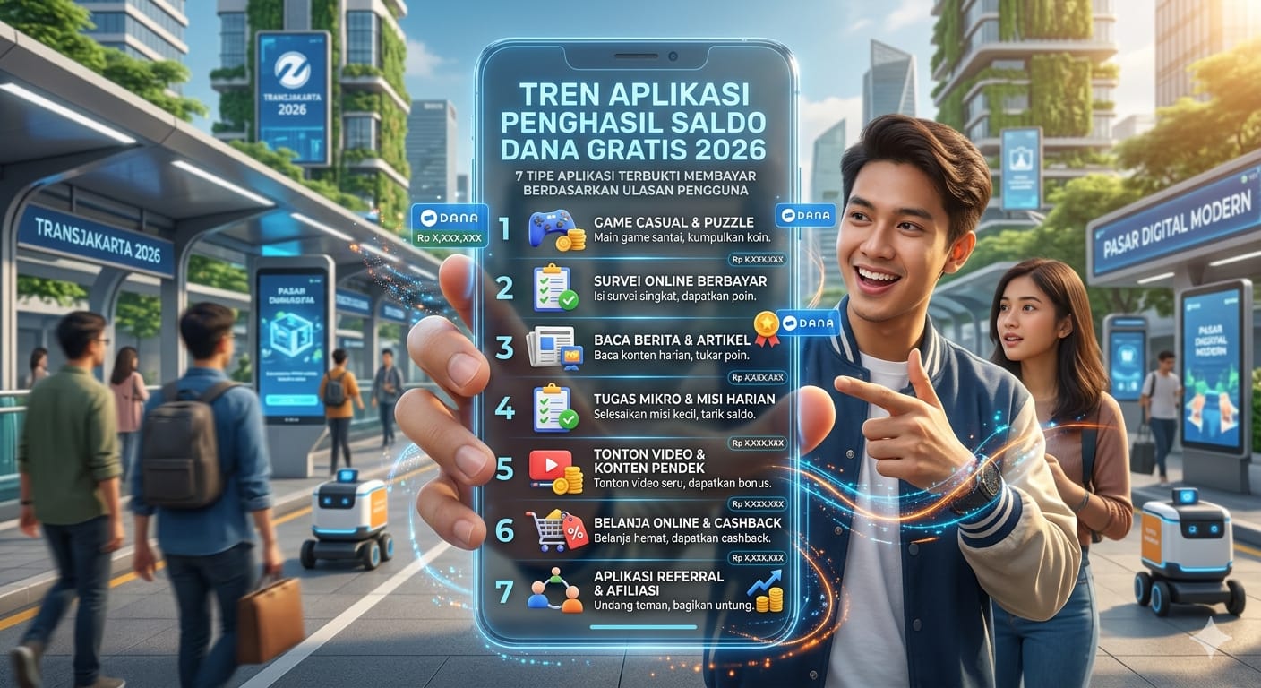 Terbukti Membayar dan Cepat Cair, Ini 7 Aplikasi Penghasil Saldo DANA Gratis 2026