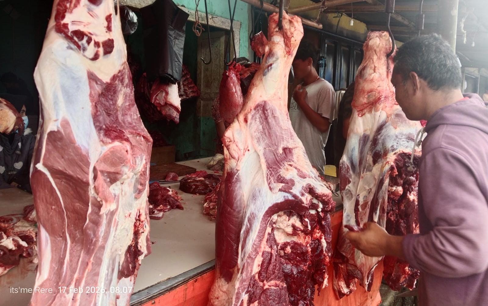 Harga Daging Sapi Segar Stabil Jelang H-1 Ramadhan 1447 H