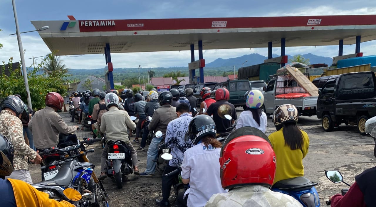 Klaim Stok BBM Aman, Pihak SPBU di Kepahiang Minta Masyarakat Stop Panic Buying