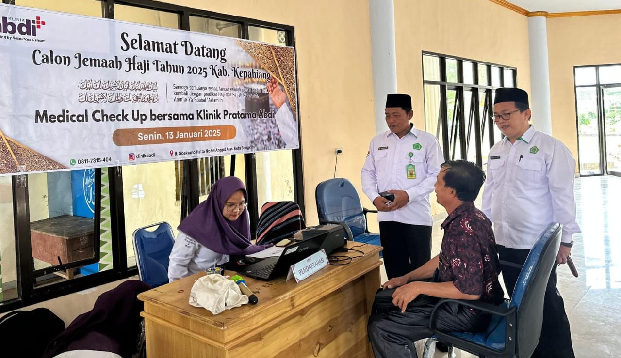 Berangkat Musim Haji 2025, CJH Kepahiang Mulai Medical Cek Up