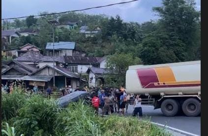 Tragis! Mobil Angkutan Pelajar Nyaris Masuk Jurang di Daspetah