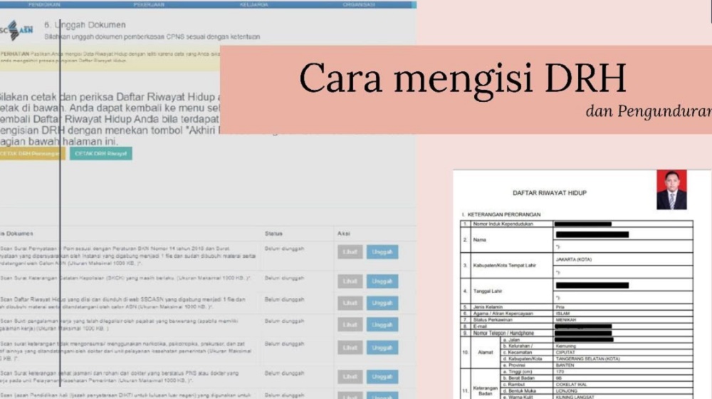 INGAT! Peserta CPNS 2023 Wajib Mengisi DRH Hingga 21 Februari 2024