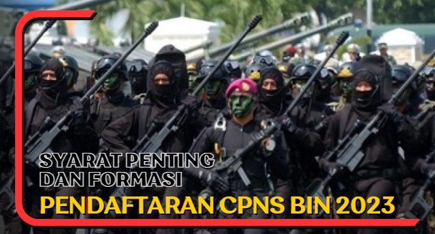 Syarat Penting Pendaftaran CPNS BIN 2023 Untuk Formasi Lulusan SMA Hingga S2