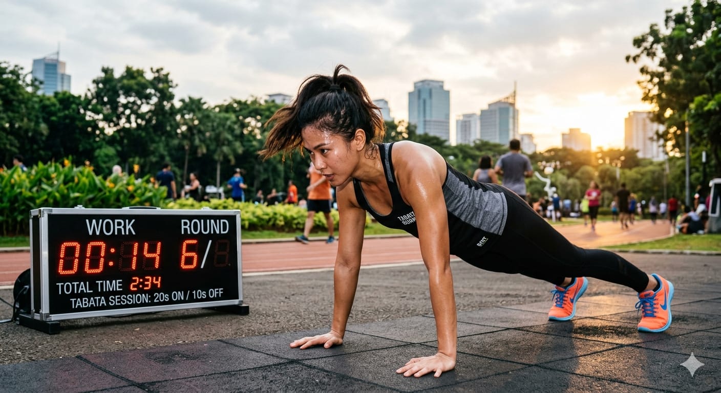 Latihan 4 Menit Saja, Bakar Lemak Tubuh Cepat dengan Teknik Tabata