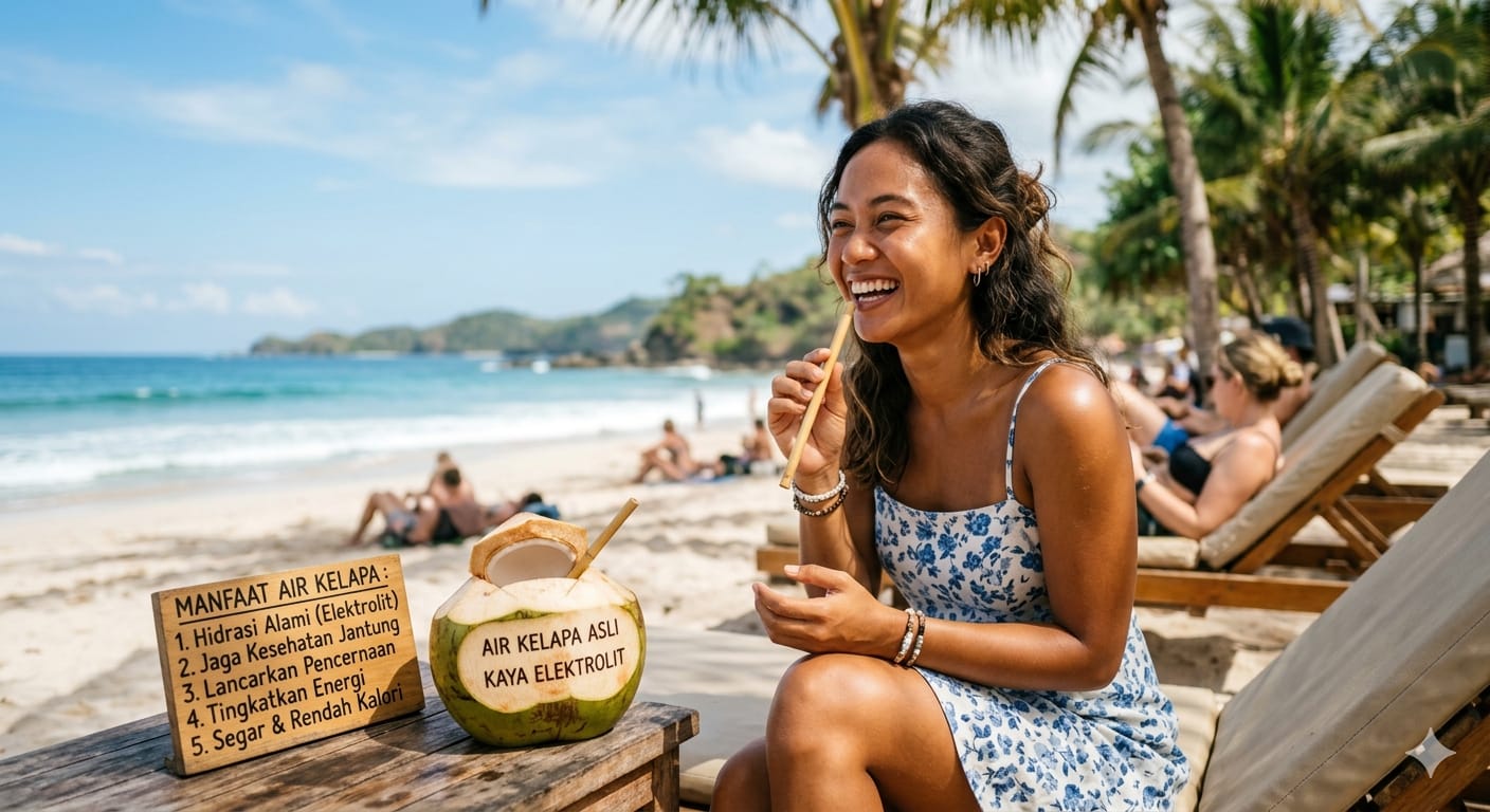 Sehat Alami, Ini Manfaat Minum Air Kelapa Muda!