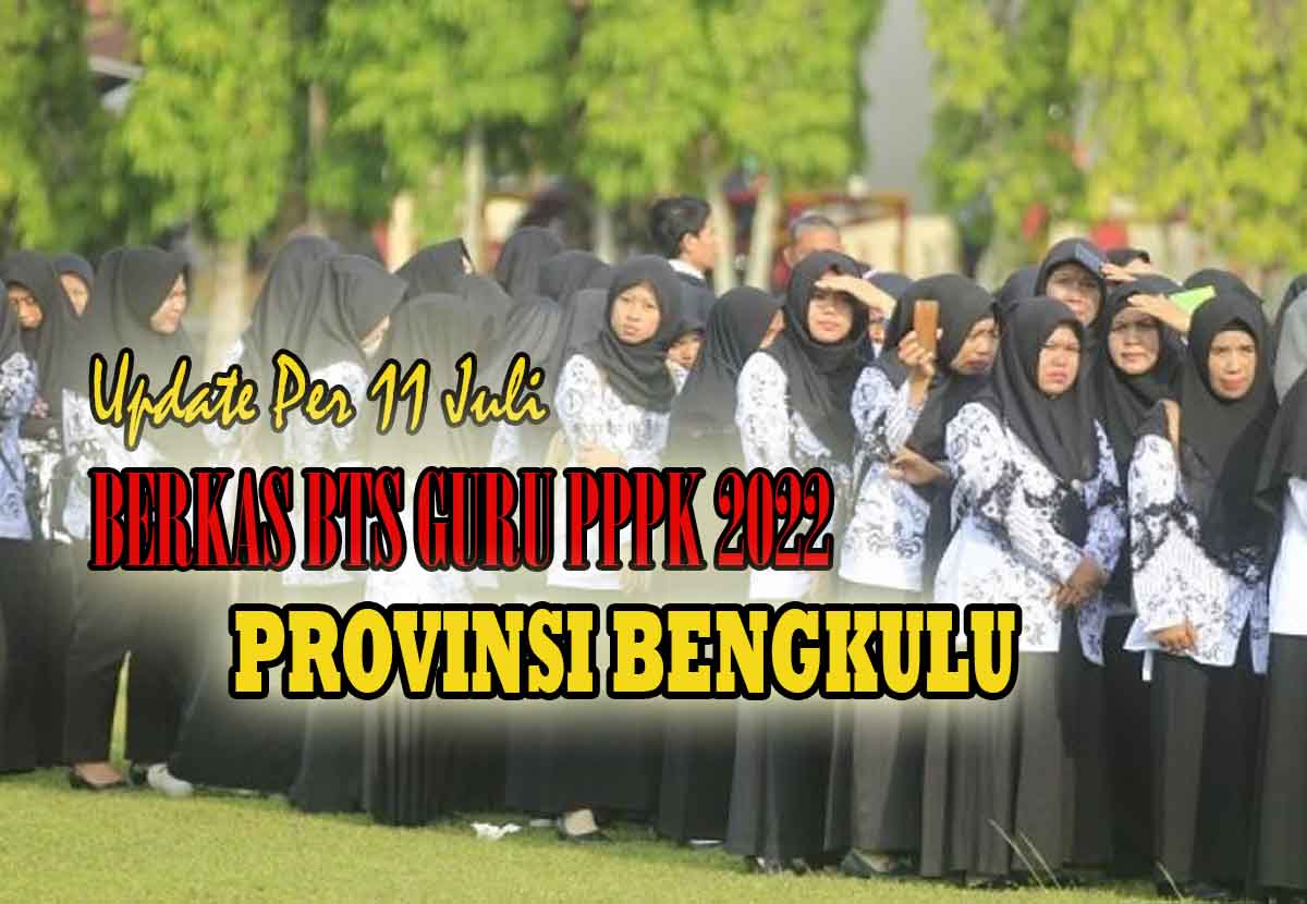 19 Berkas BTS Dikembalikan, Berikut Upadate Penetapan NIP Guru PPPK 2022 Provinsi Bengkulu Per 11 Juli!