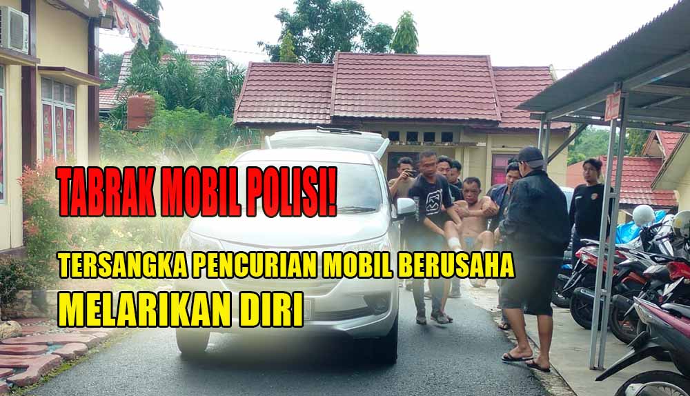 Timah Panas Bersarang di Kaki, Tabrak Mobil Polisi Tersangka Pencurian Mobil Masih Coba Melarikan Diri!