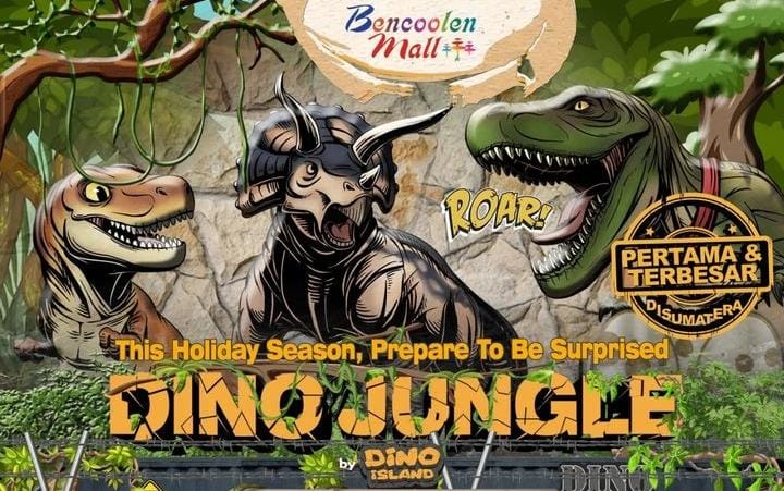 Pertama Kali di Sumatera, Wahana Dino Jungle by Dino Island Kini Hadir di Bencoolen Mall Bengkulu