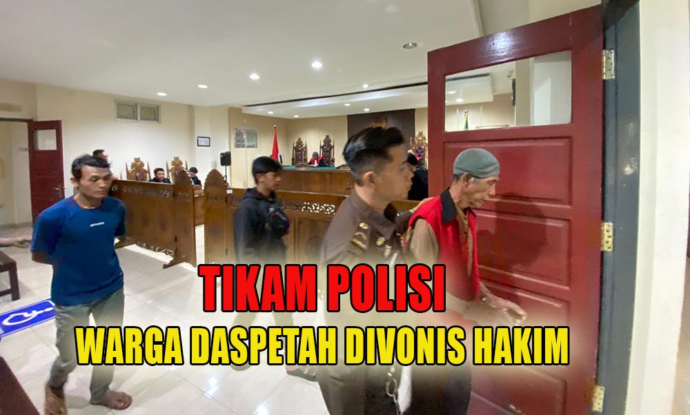 Warga Daspetah Terdakwa Penikaman Polisi Saat Penggerebekan Togel Divonis Hakim 1,4 Tahun Penjara