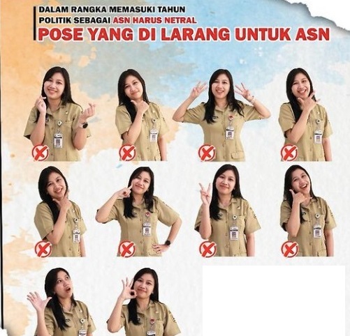 ASN Wajib Tahu, Posting Foto Mengunakan 10 Pose Ini Bisa Dianggap Tidak Netral