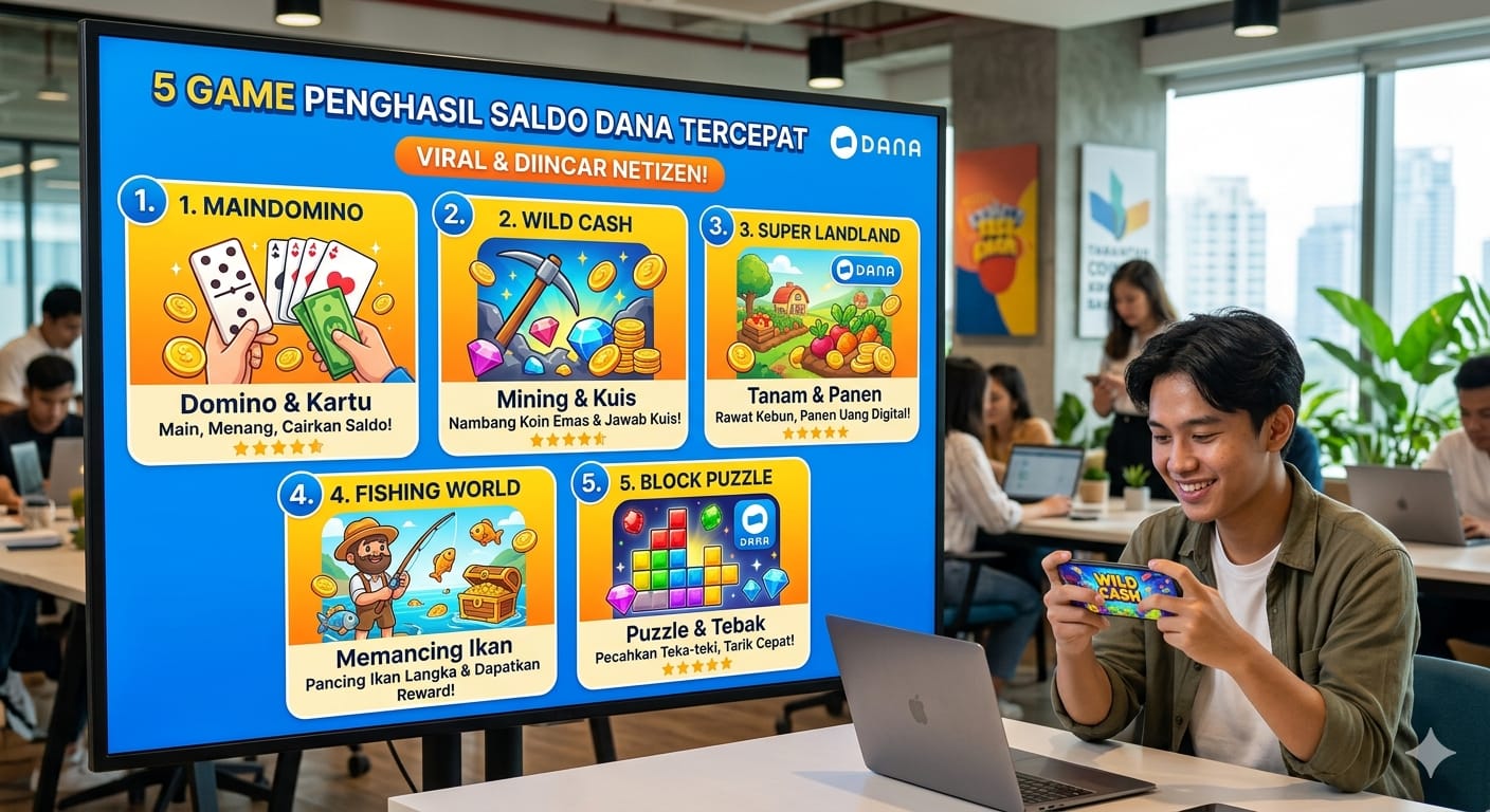 5 Game Penghasil Saldo DANA Tercepat, Viral dan Diincar Netizen