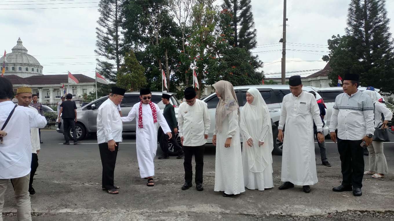 Diisi Ust Syam Elmarusy, Ribuan Jemaah Padati Lokasi Tabligh Akbar HUT Kabupaten Kepahiang ke 21