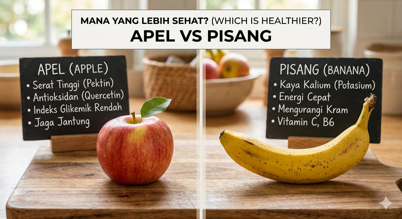 Mana yang Lebih Sehat, Konsumsi Apel atau Pisang Setiap Hari?