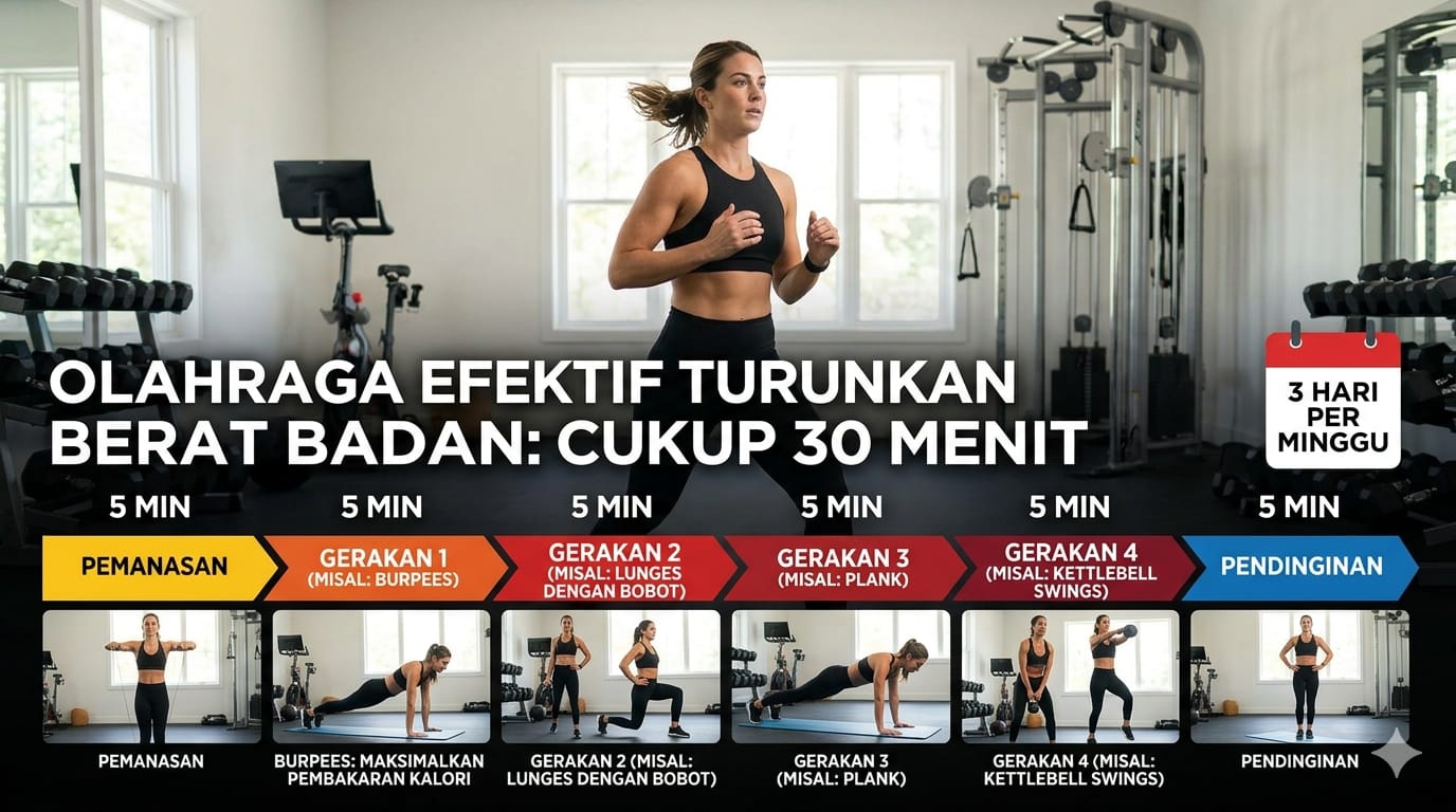 Cukup 30 Menit, Olahraga Ini Efektif Turunkan Berat Badan