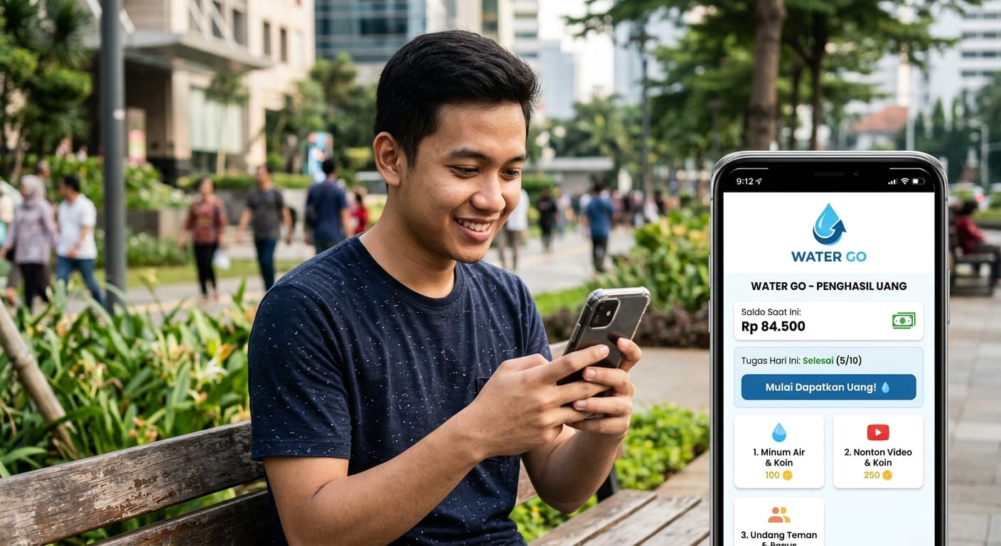 Saldo DANA Gratis, Ini Aplikasi Penghasil Uang Water Go