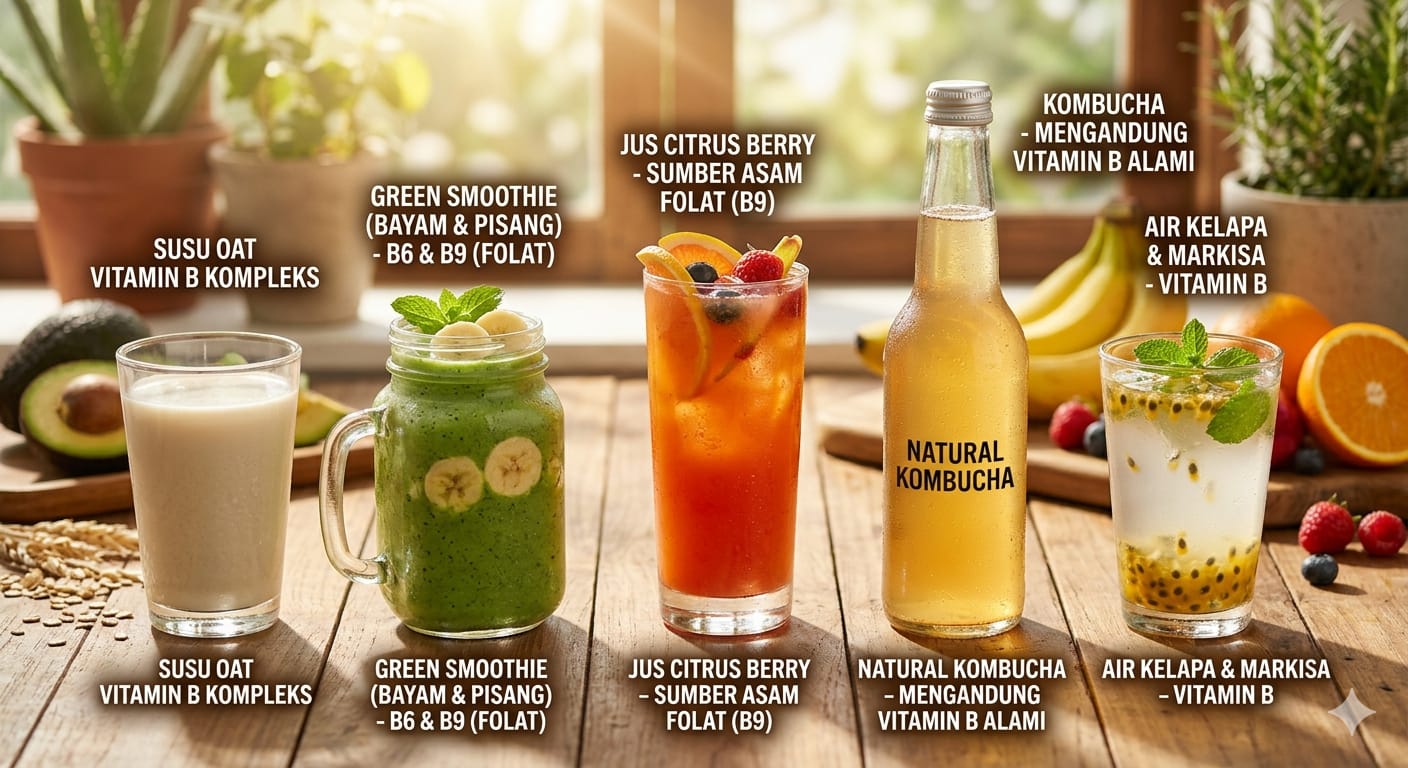Untuk Energi Optimal, Ini Pilihan Minuman Segar Kaya Vitamin B